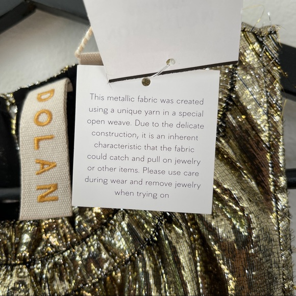 Dolan Gold Prasong Silk High Neck Ruffle Tank - Picture 8 of 16